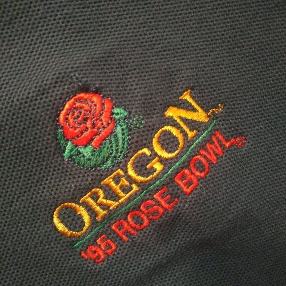 Vintage University of Oregon Ducks Rose Bowl 1995 Polo Shirt - Picture 4 of 8